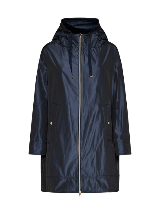 Parka in nylon con cappuccio