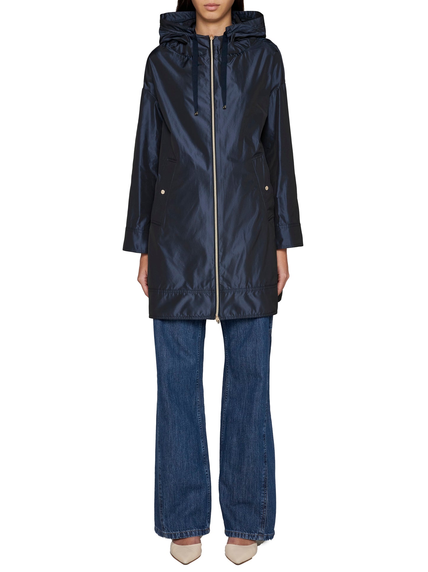 Parka in nylon con cappuccio