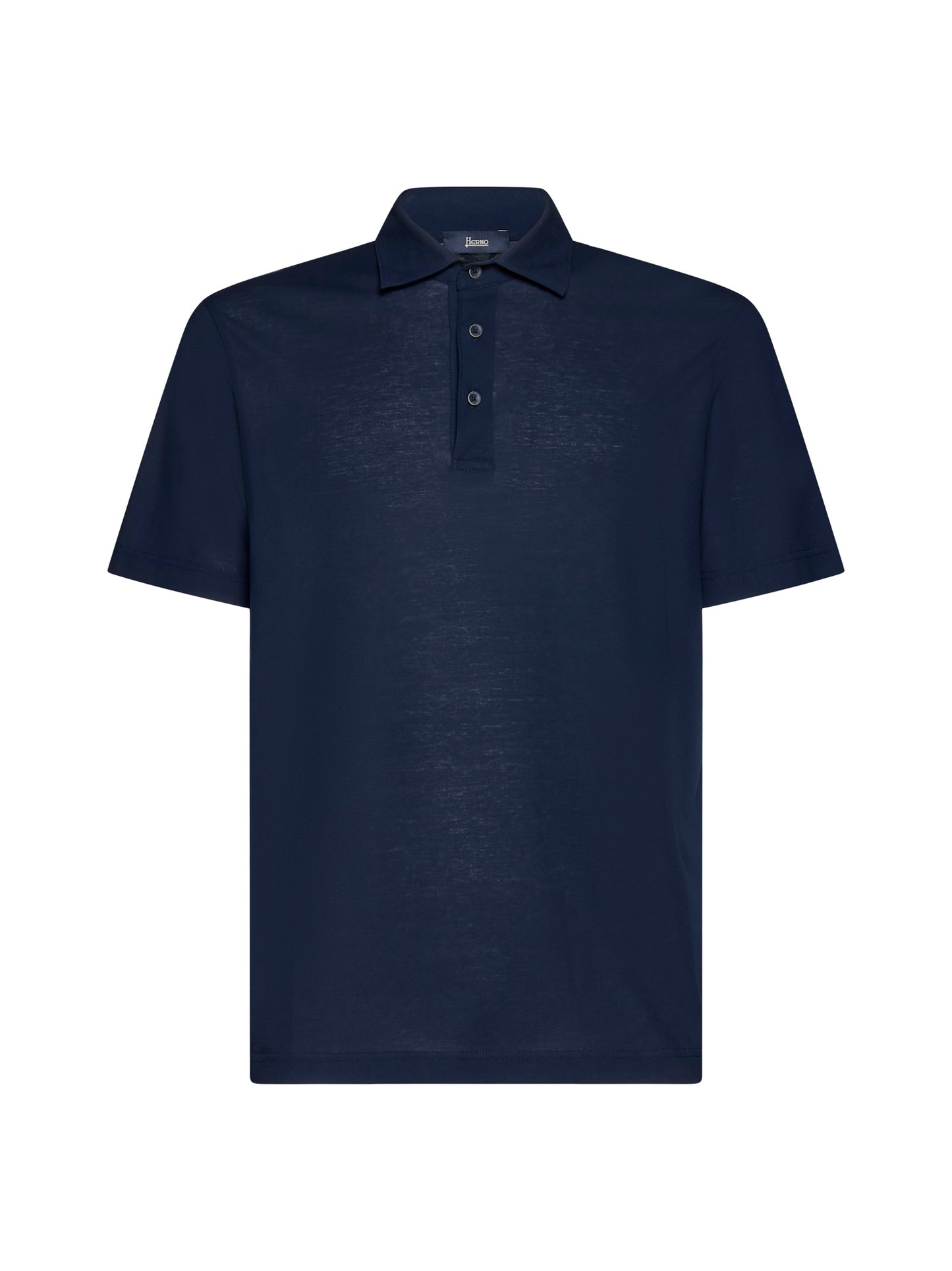 Crepe cotton polo shirt