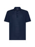 Crepe cotton polo shirt
