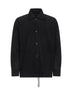 Black pleated fabric MC MARCH jacket