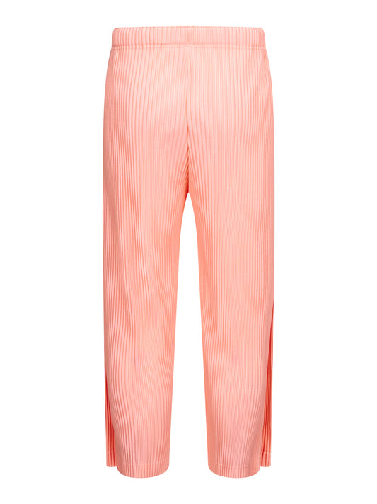 Pink pleated fabric MC APRIL trousers