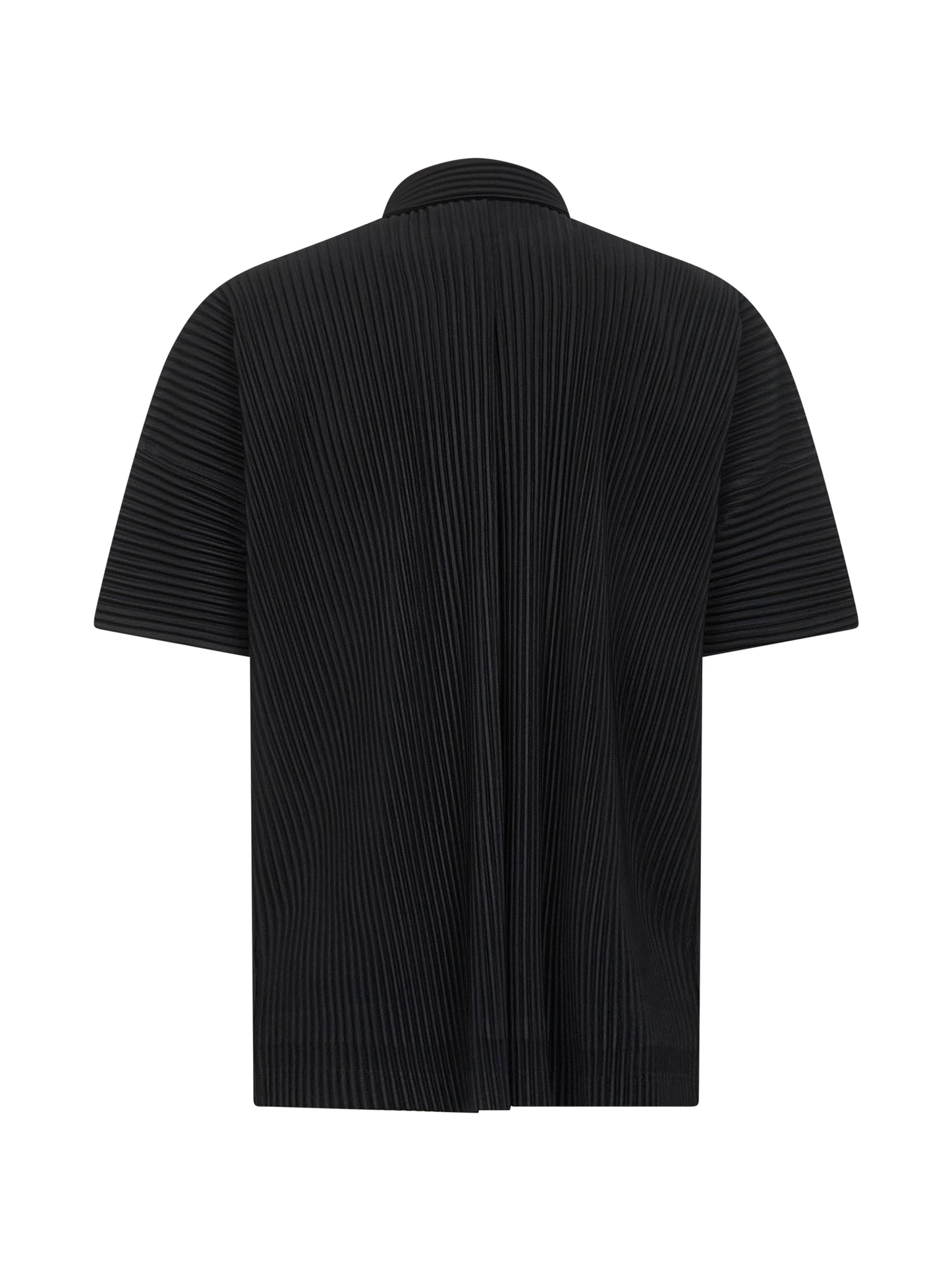Black pleated fabric MC APRIL shirt