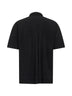 Black pleated fabric MC APRIL shirt