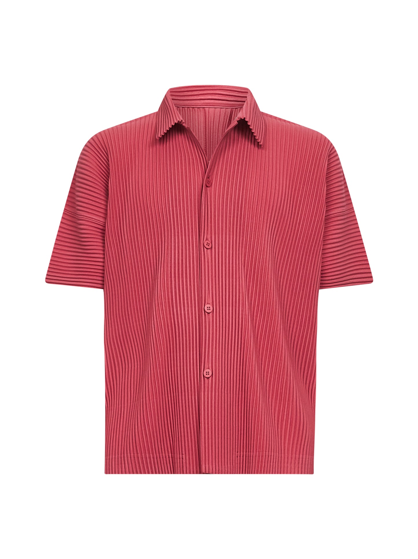 Dusky red pleated fabric MC APRIL shirt