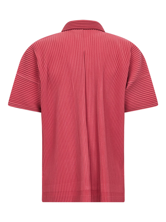Dusky red pleated fabric MC APRIL shirt