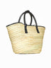 Le Petit Panier Soli bag in raffia and leather