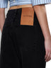 Jeans oversize de-Nîmes in denim nero