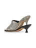 Doubles mules in printed leather