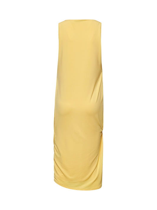 La Robe Peplum Courte Draped Dress