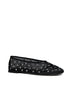 Marcy rhinestoned mesh ballet flats