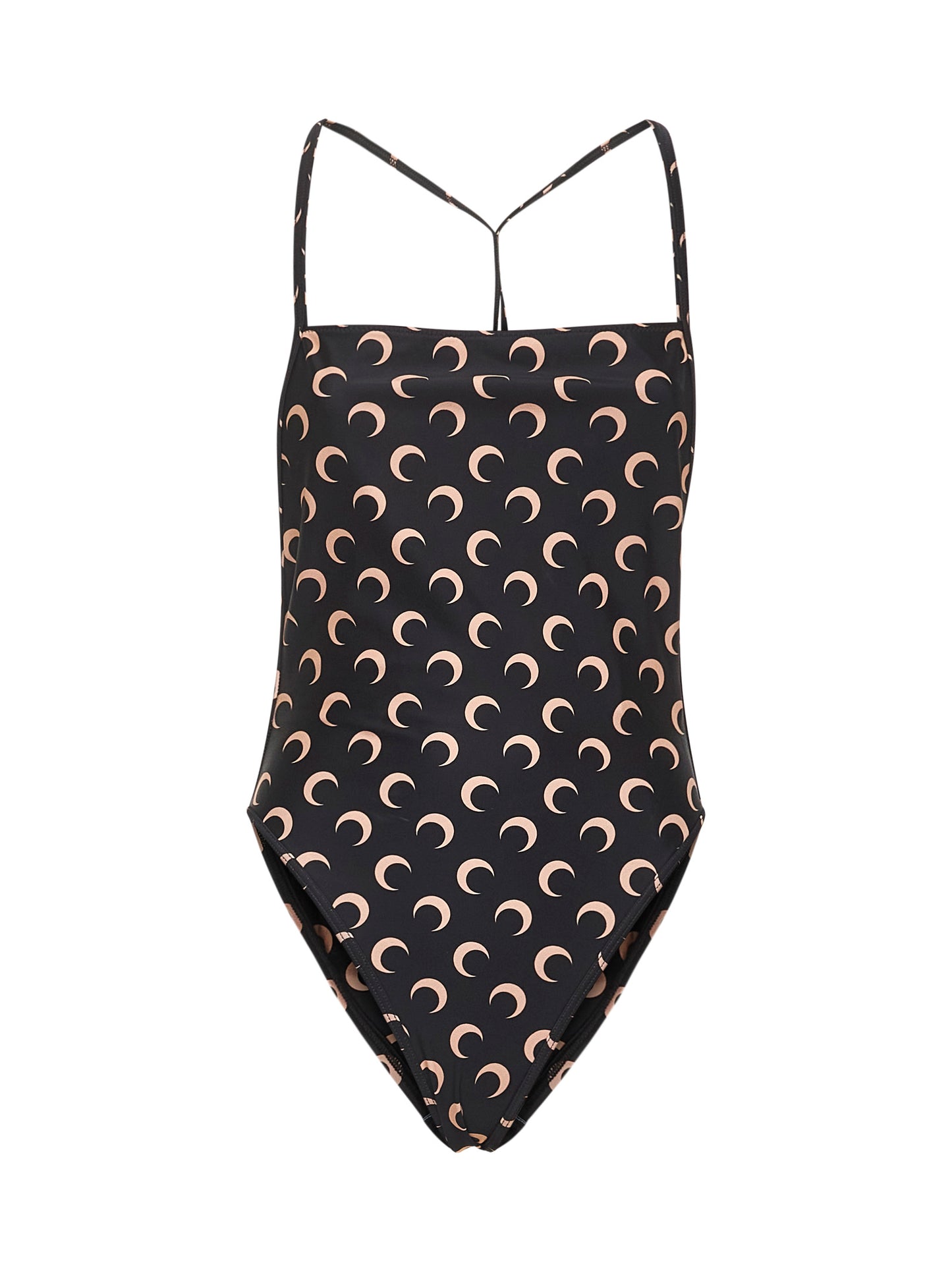 Black jersey Moon one-piece swimsuit