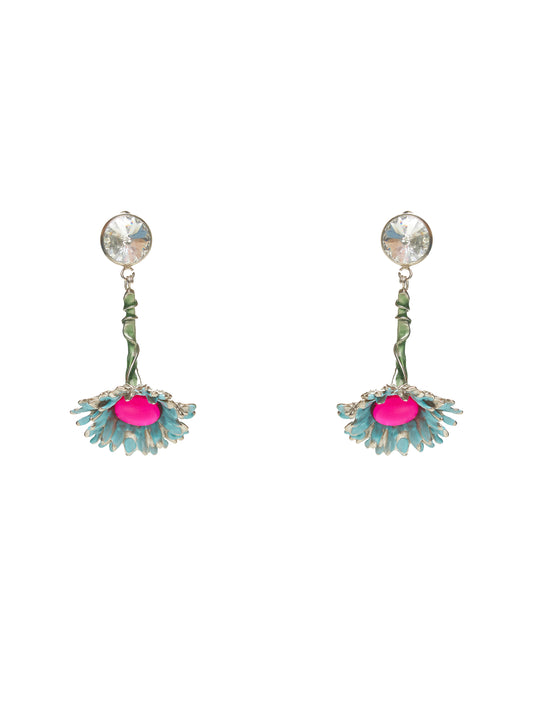 Flower Pop drop earrings