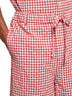 Pantaloncini a quadretti rossi e bianchi