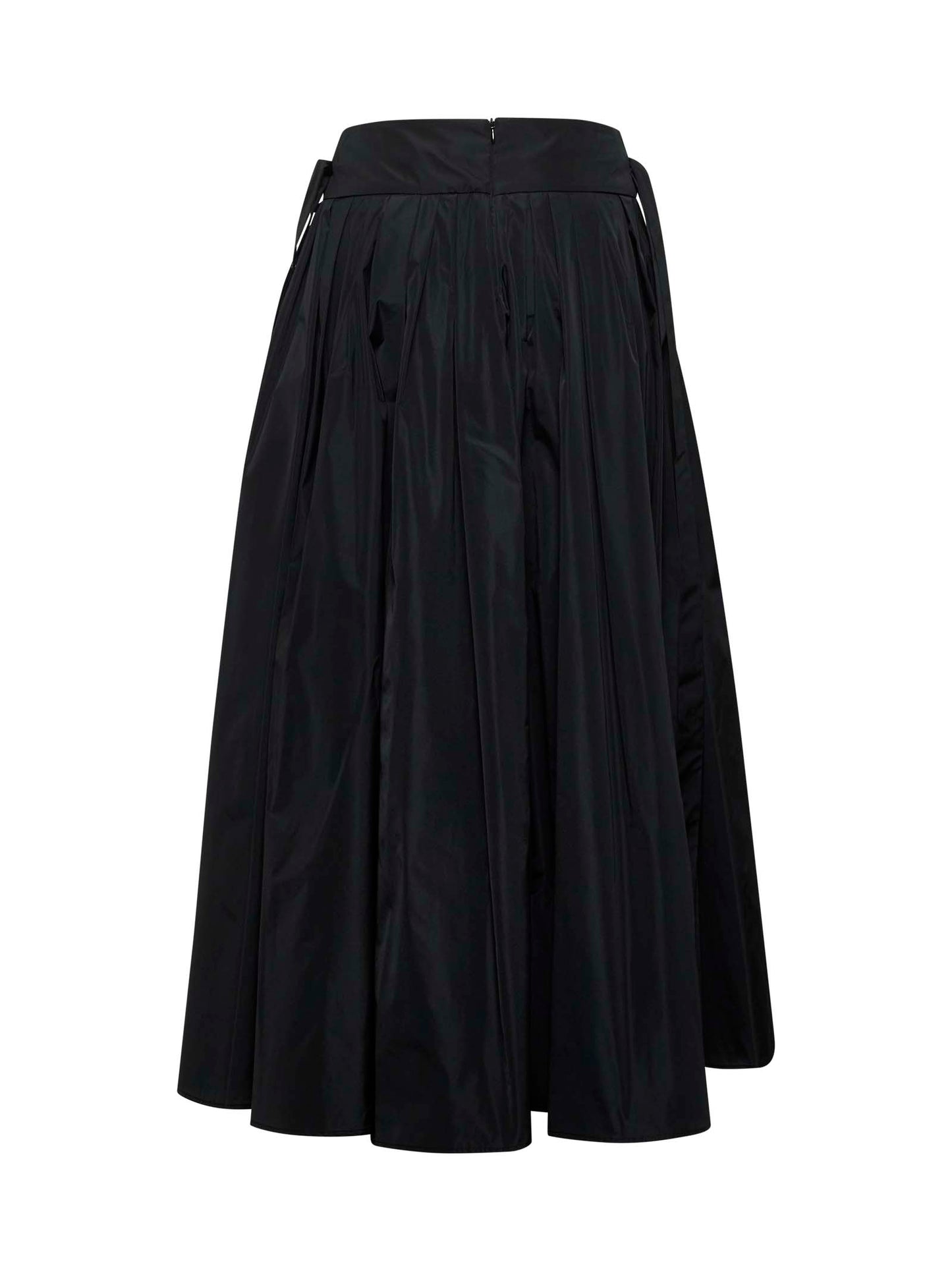 Gonna lunga GEA in taffetà nero