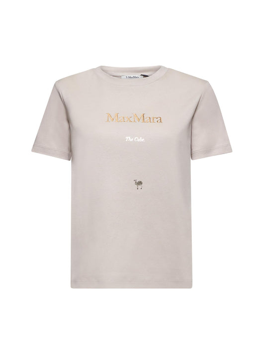 T-shirt QUIETO in jersey beige