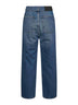 Jeans a gamba dritta in denim blu