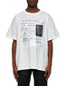 White Newspaper print T-shirt