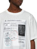 White Newspaper print T-shirt
