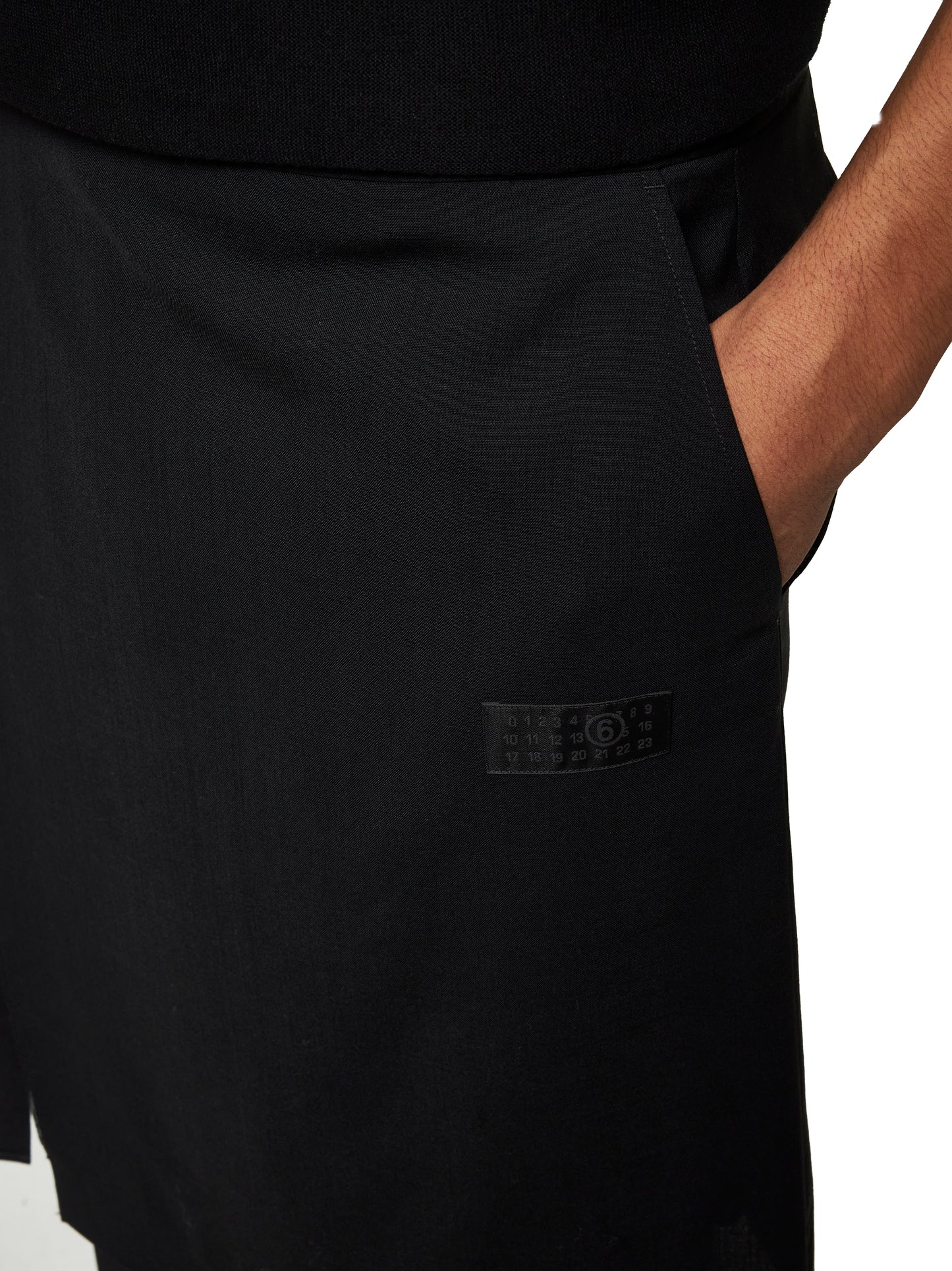 MM6 Wool Midi Skirt