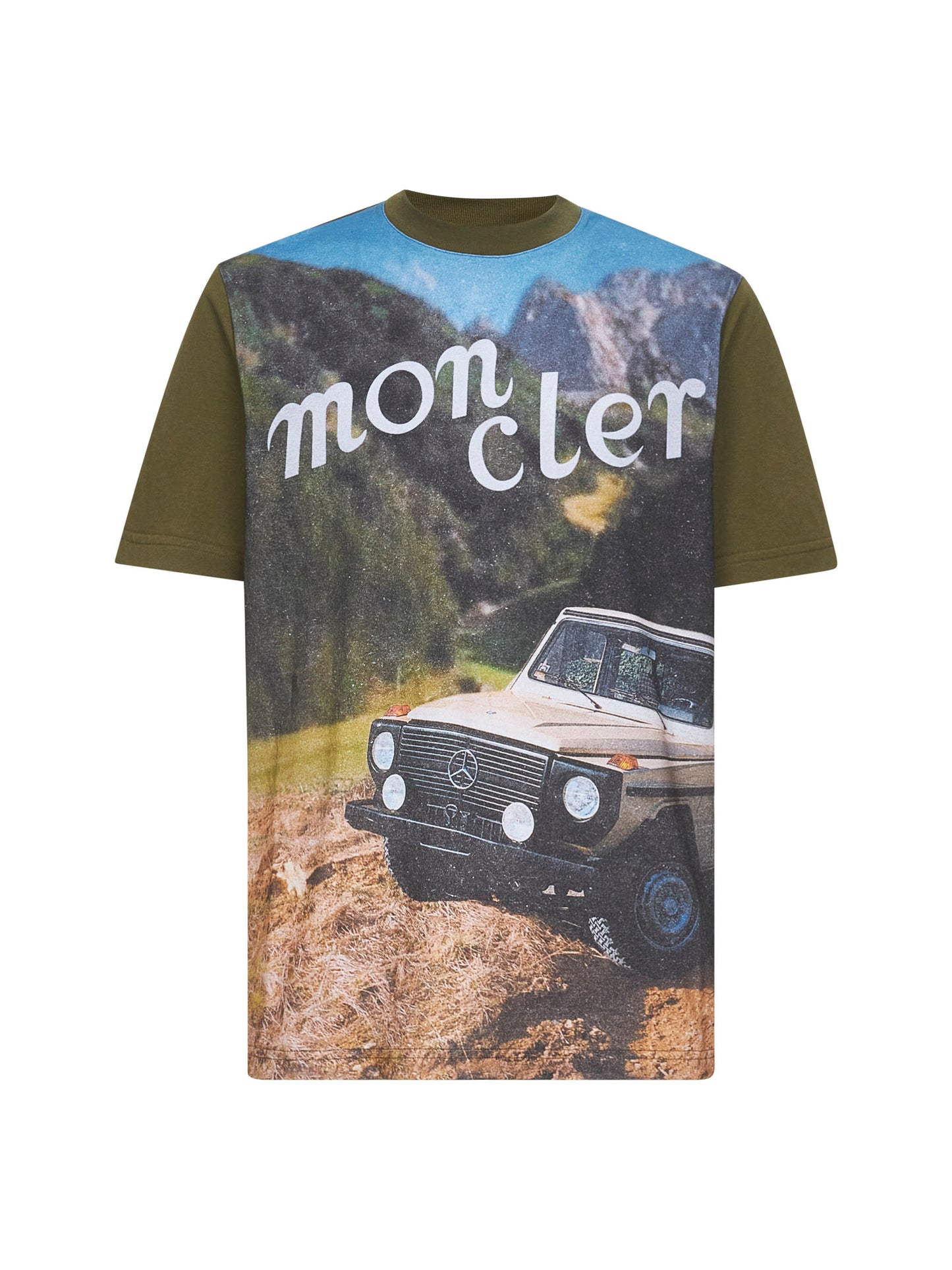 Green cotton printed Moncler x Mercedes-Benz by Nigo T-shirt