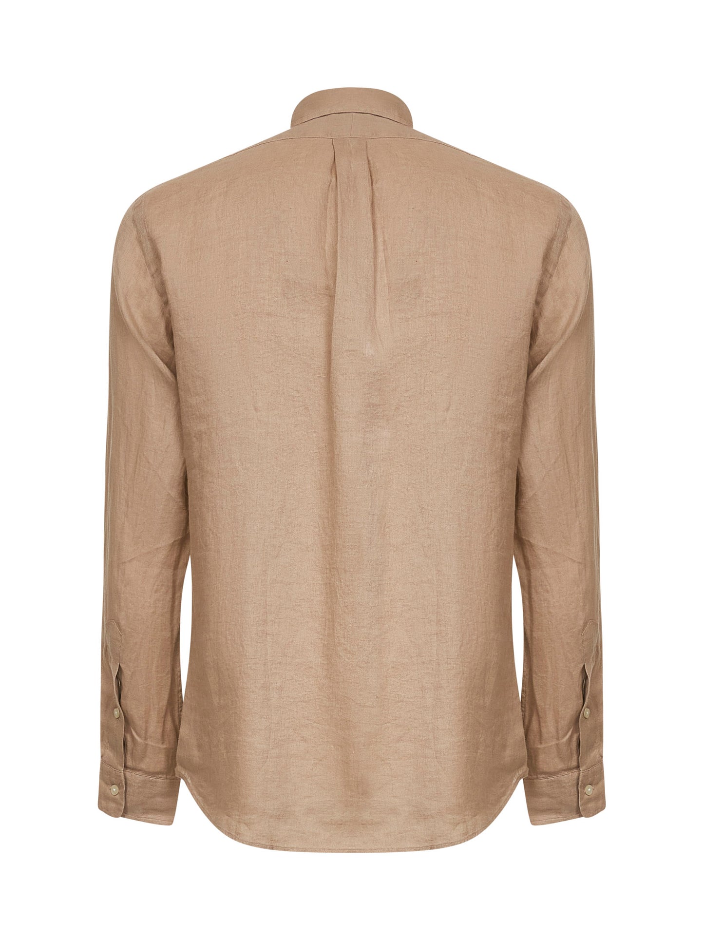 Camicia Custom-Fit in lino beige