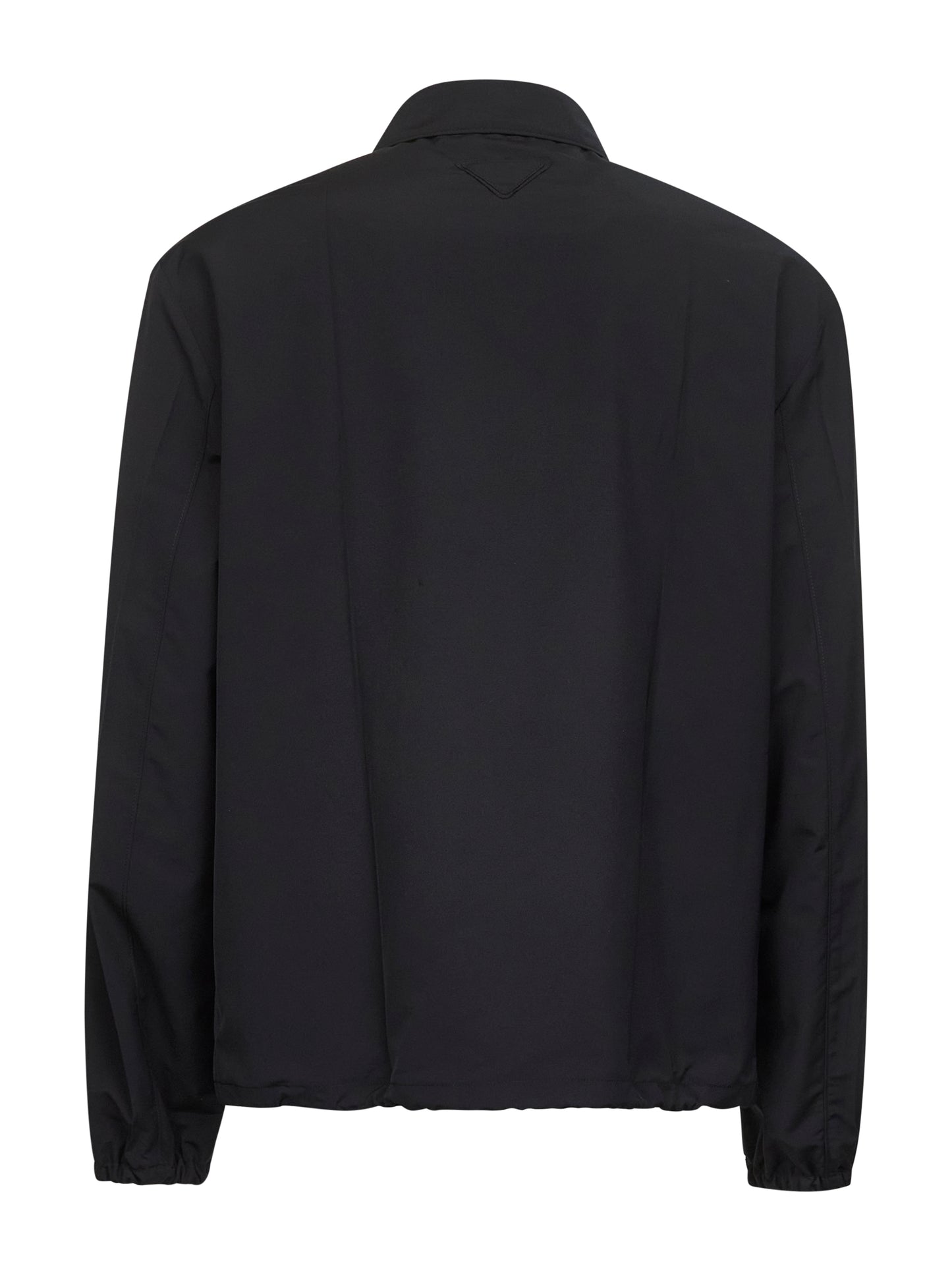Black virgin wool blend blouson