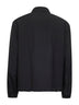 Black virgin wool blend blouson
