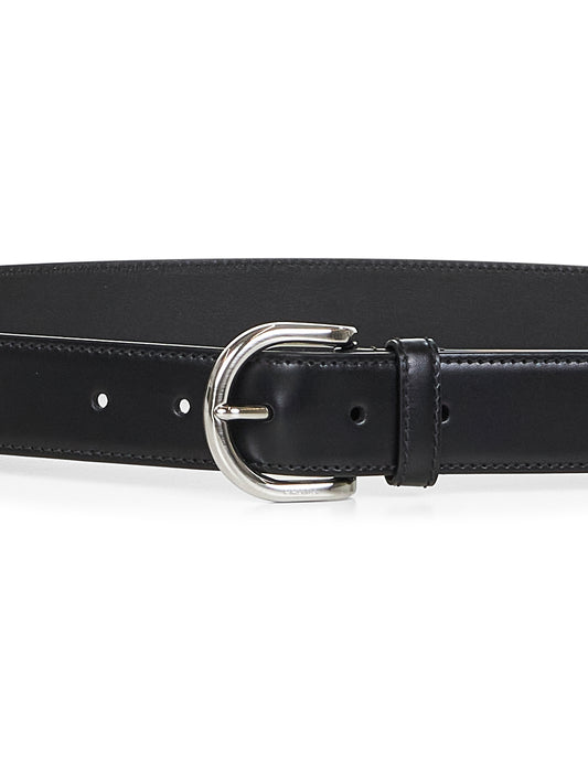 Cintura in pelle nera