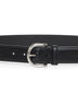 Black leather belt