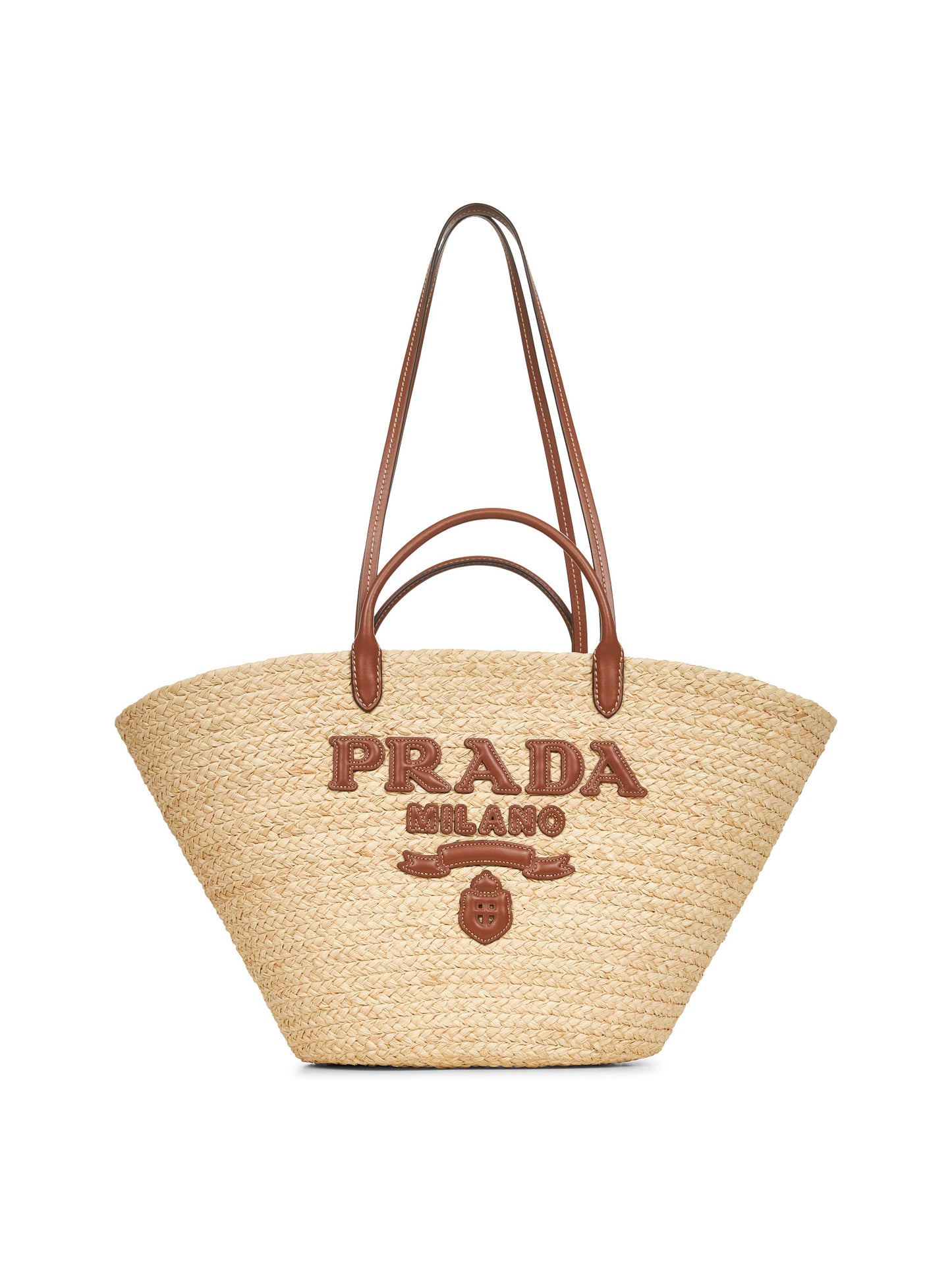 Beige large shopping bag
