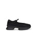 Ballerine stile sneakers in mesh e neoprene nero