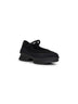 Ballerine stile sneakers in mesh e neoprene nero