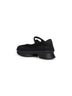 Ballerine stile sneakers in mesh e neoprene nero