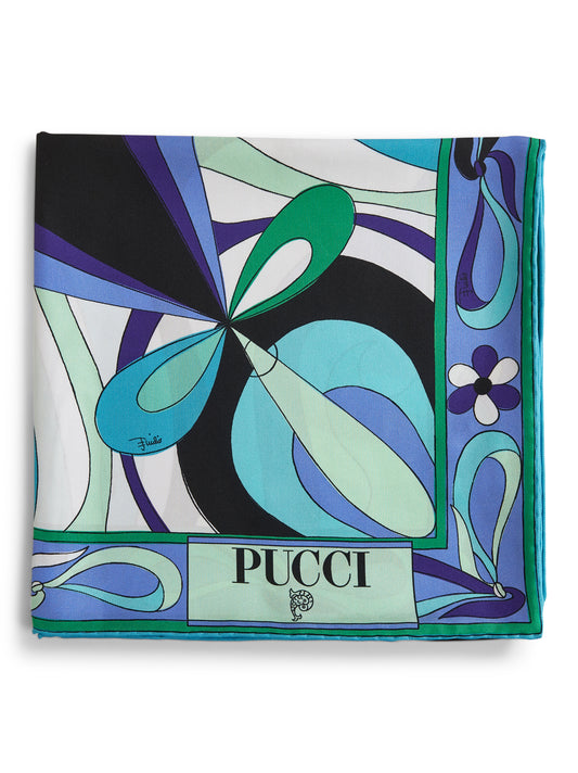Maddalena print silk twill scarf