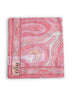 Pareo rosa in cotone stampa Marmo e Orchidee