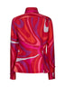 Marmo print silk twill shirt