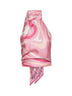 Pink Marmo print silk twill top