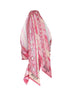 Pink Marmo print silk twill top