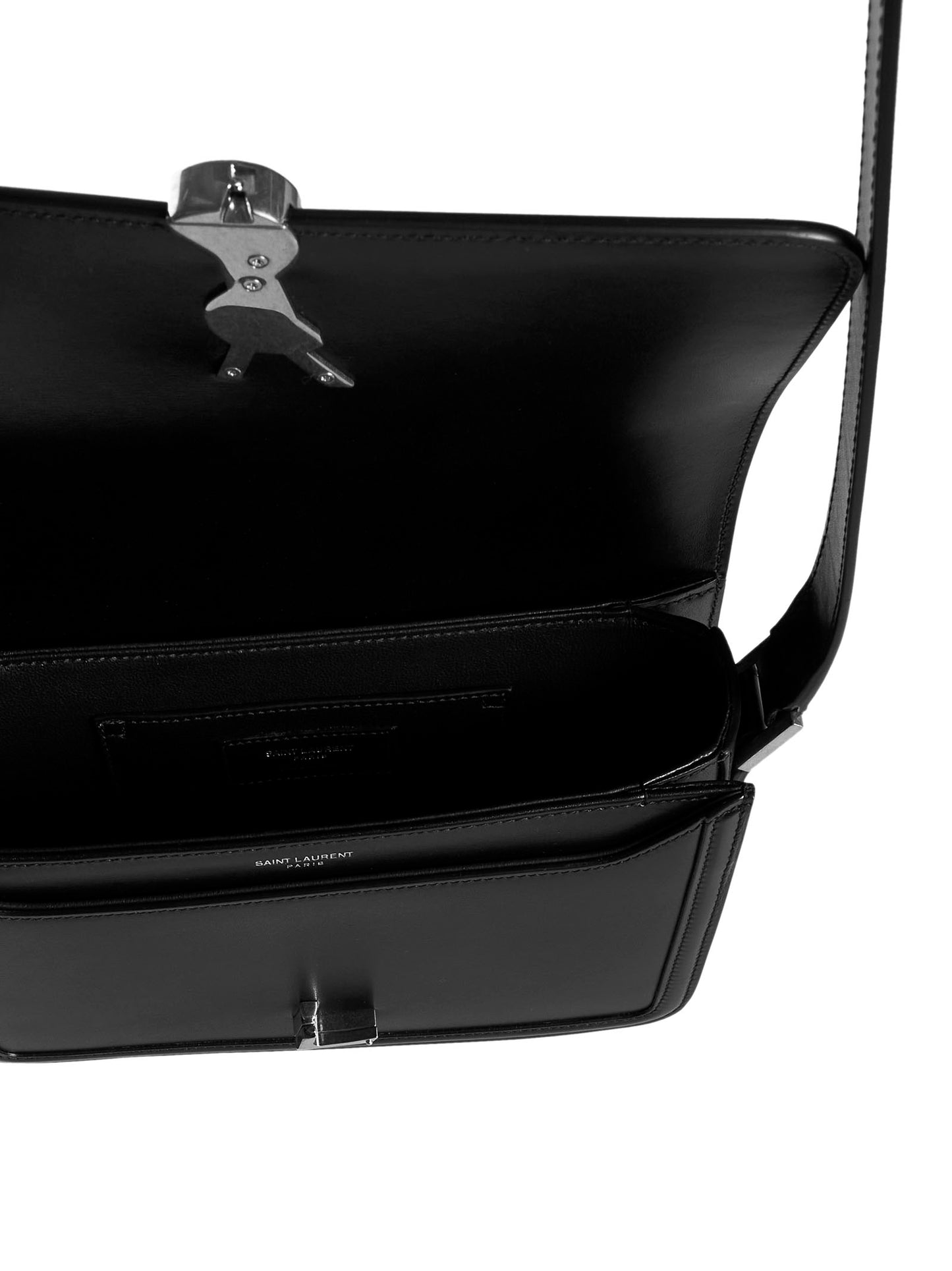 Borsa a tracolla in pelle con logo monogramma di SAINT LAURENT