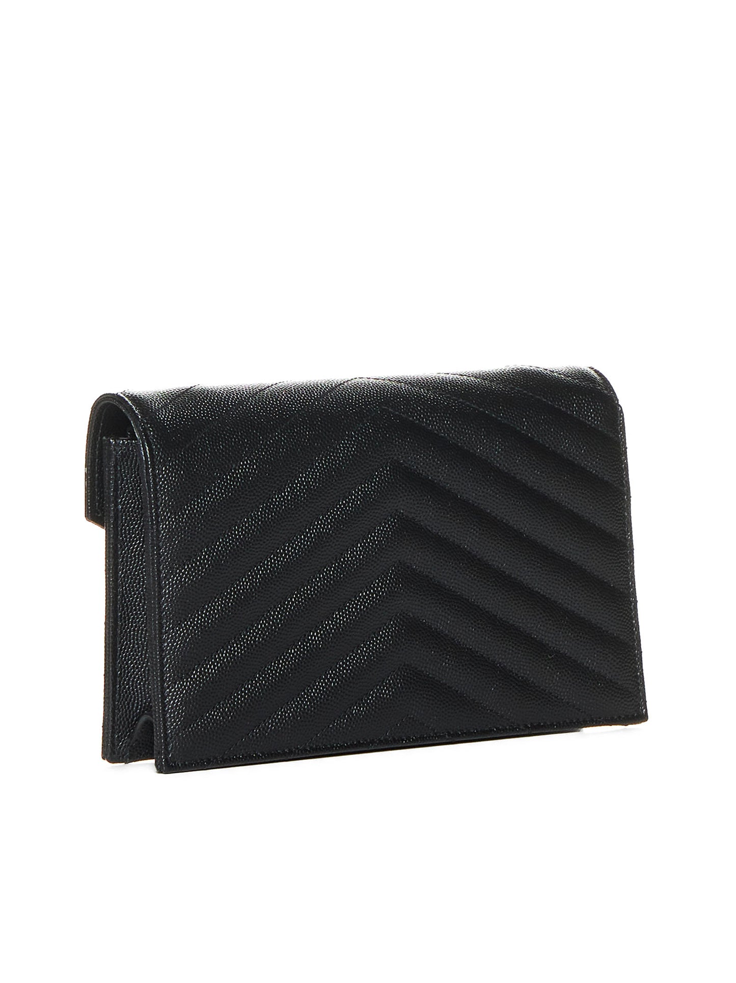 Quilted leather wallet bag