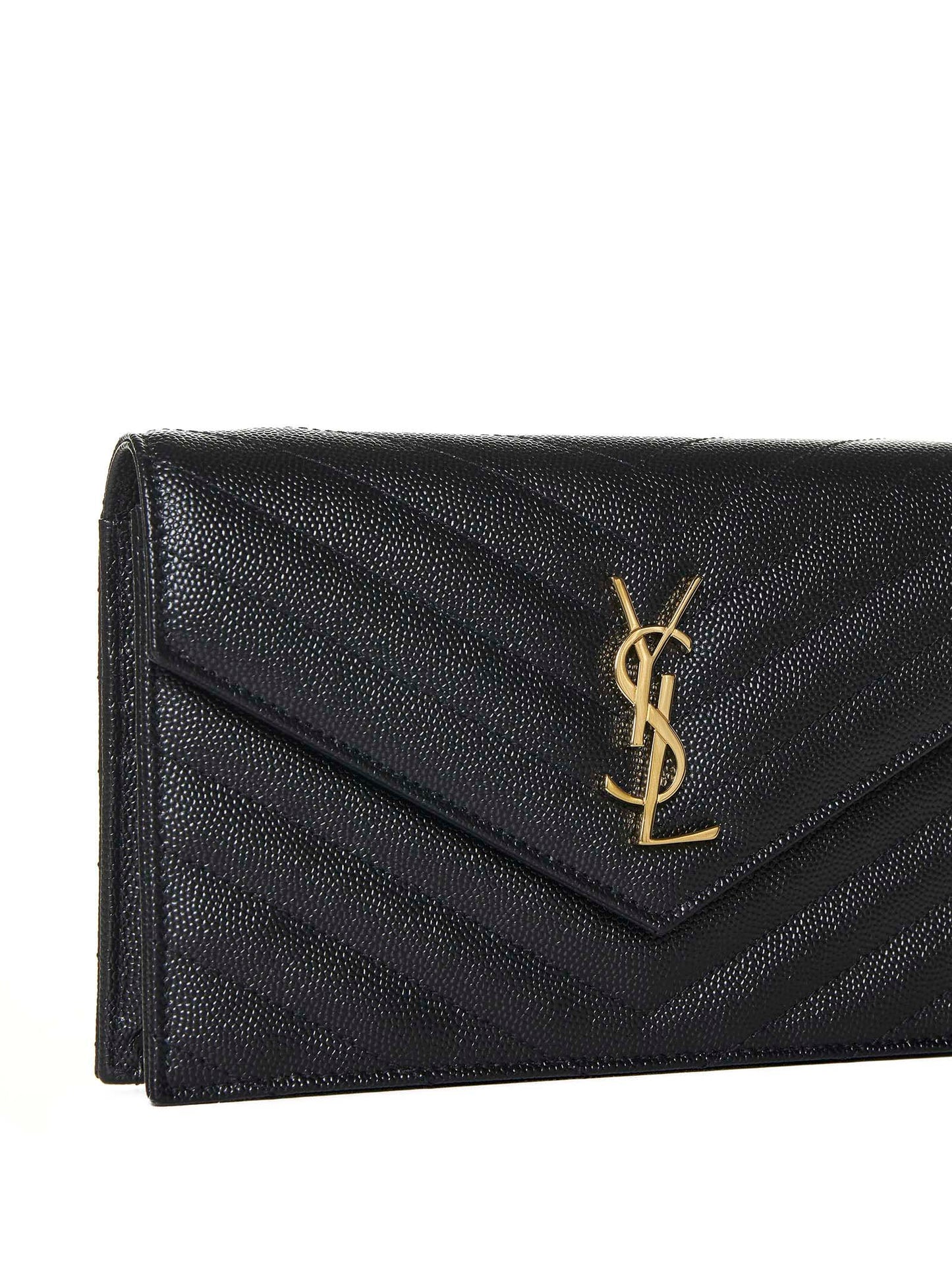 Quilted leather wallet bag
