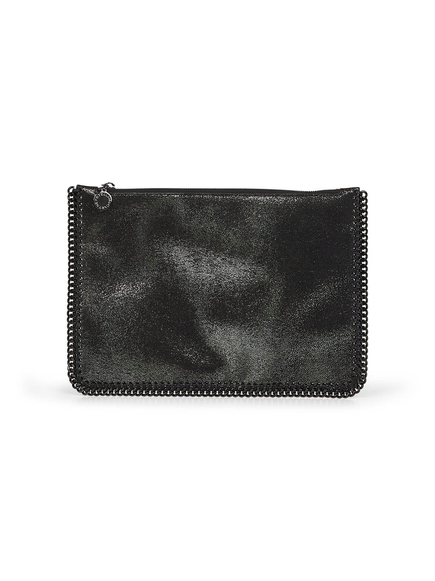 Pochette con Zip Falabella verde