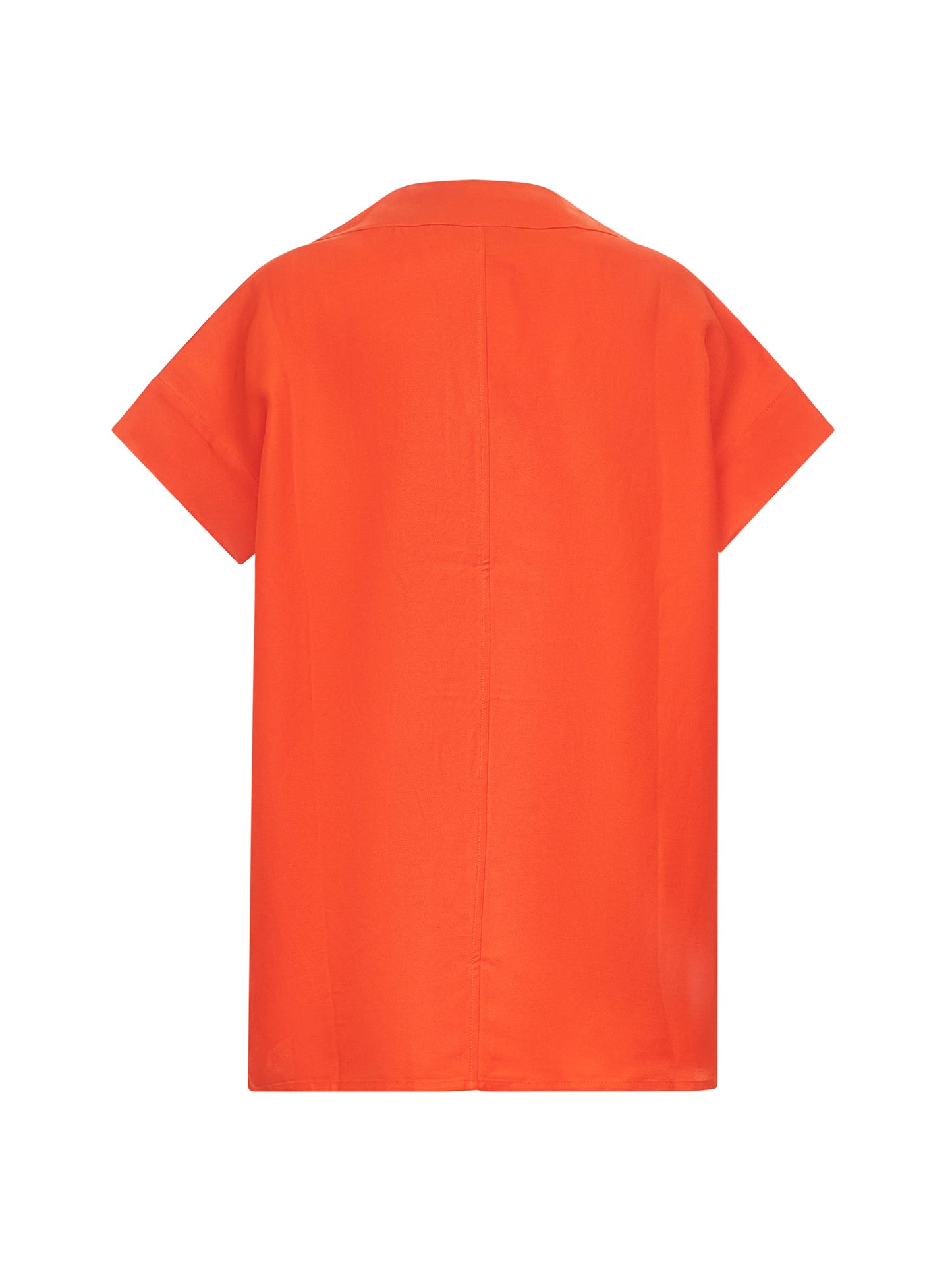 Orange linen blend Circe top