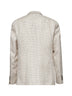 Beige houndstooth Montecarlo blazer