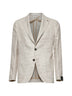 Beige houndstooth Montecarlo blazer