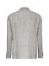 Beige pinstriped linen blend Montecarlo blazer