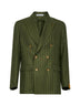 Giacca New York in lino gessato verde