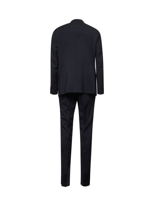 Blue virgin wool Vesuvio double-breasted suit