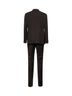 Brown virgin wool Vesuvio double-breasted suit